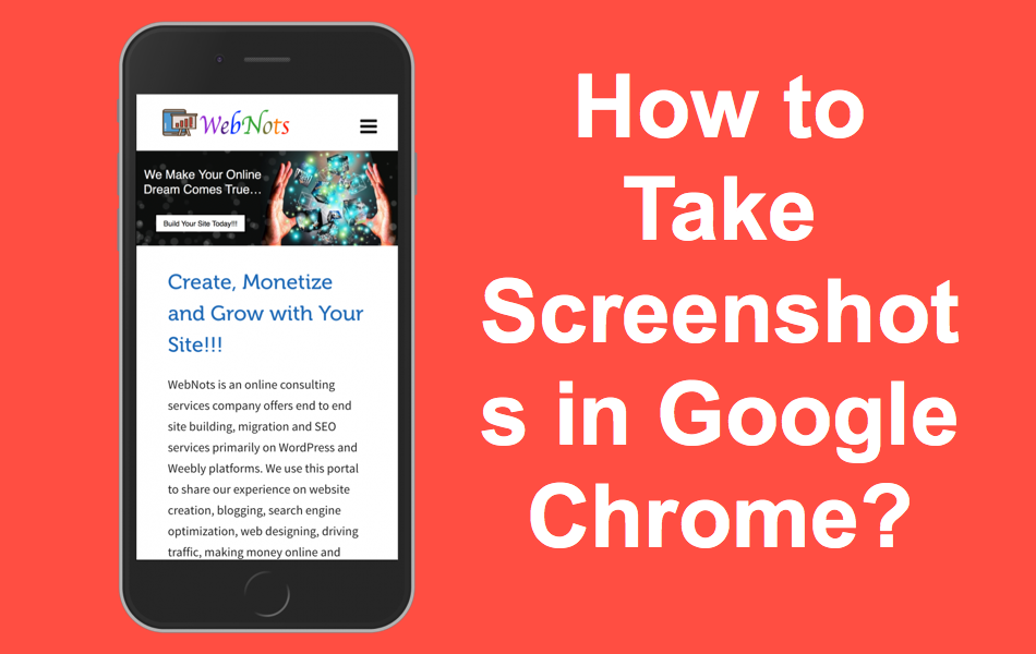 How to Take Screenshot in Google Chrome