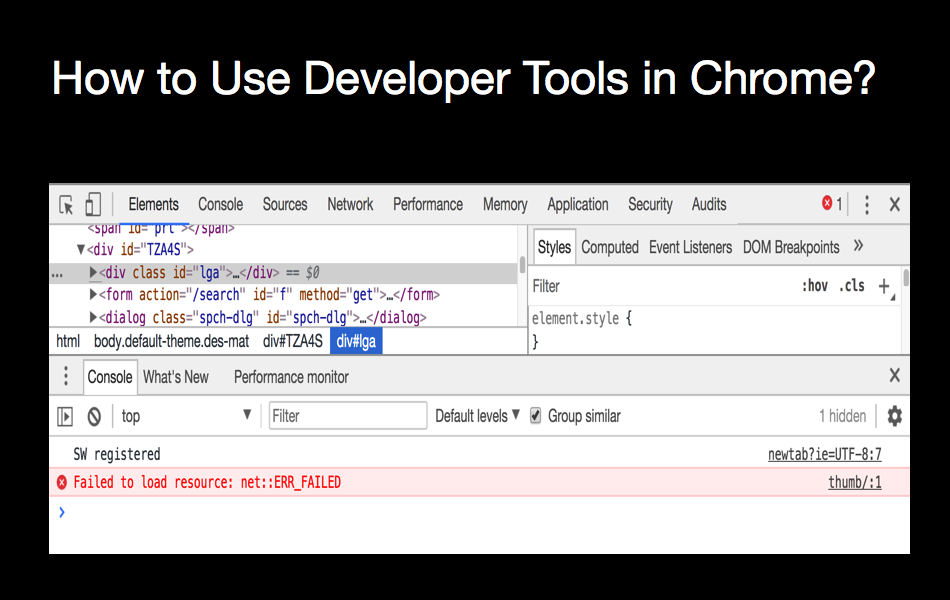 How to Use Developer Tools in Chrome