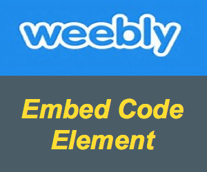 How to Use Embed Code Element in Weebly