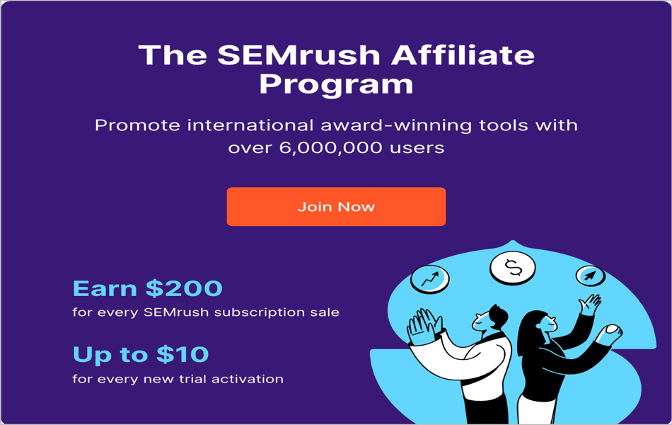 Make Money with SEMrush Affiliate Program