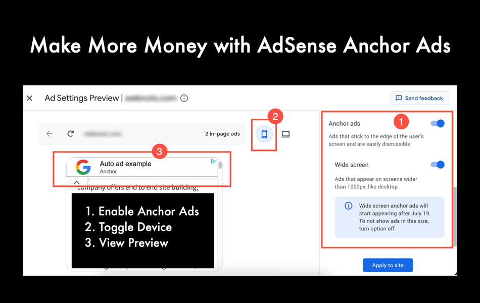 Make More Money with AdSense Anchor Ads