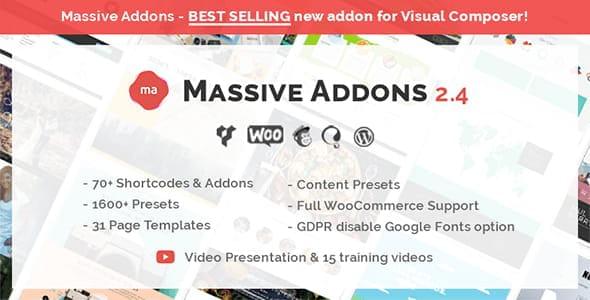 WPBakery Page Builder插件Massive Addons