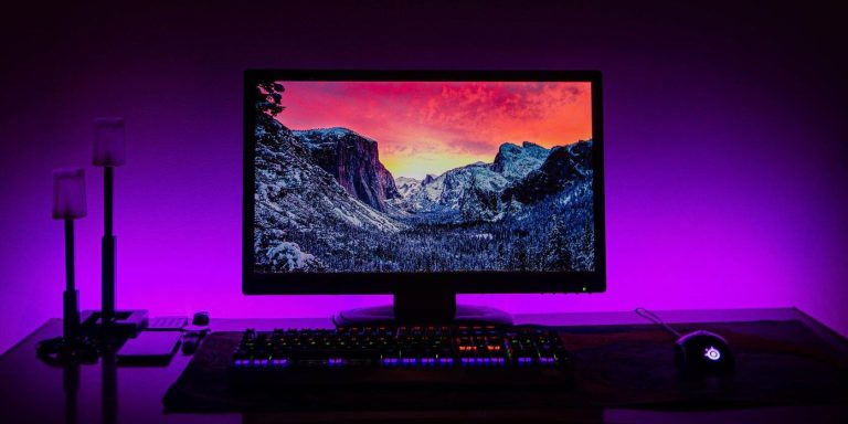 Monitor Glowing Background
