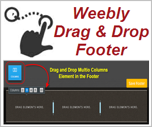 Multicolumn Drag Drop Free Weebly Footer