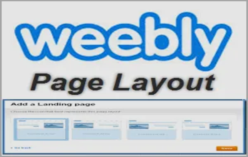 Page Layout in Weebly