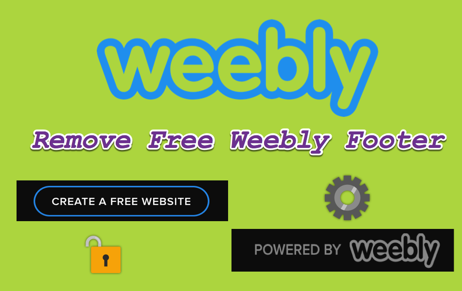 Remove Free Weebly Footer Message