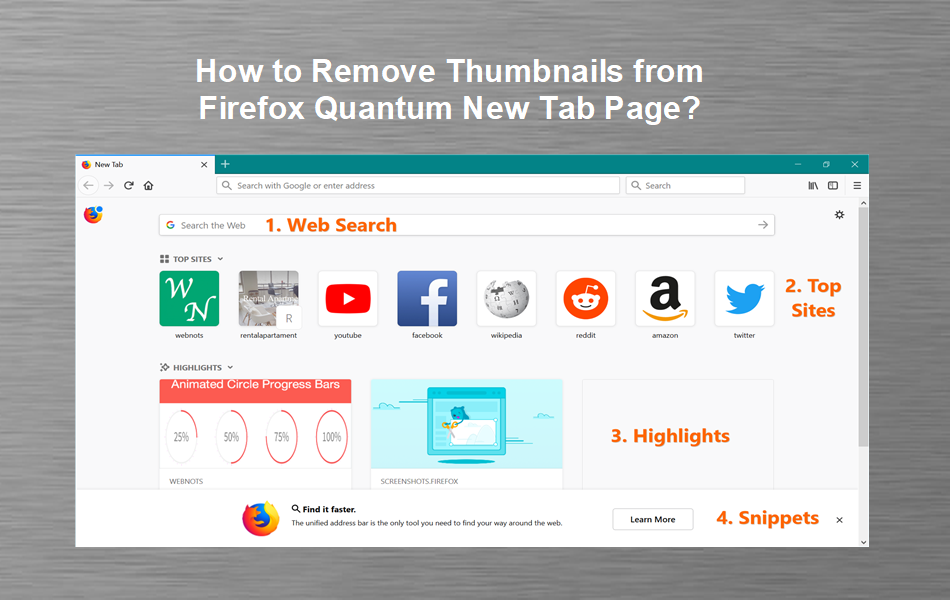 Remove Thumbnails from Firefox New Tab Page