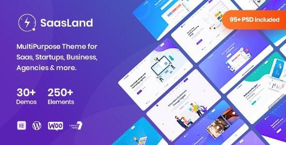 适用于Saas多用途WordPress主题SaasLand