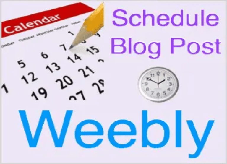 如何定时发布Weebly博客文章