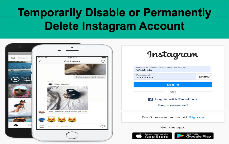 Temporarily Disable or Permanently Delete Instagram Account