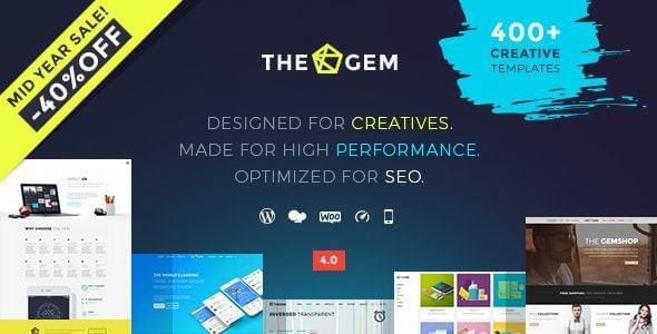 创意多用途高性能WordPress主题TheGem