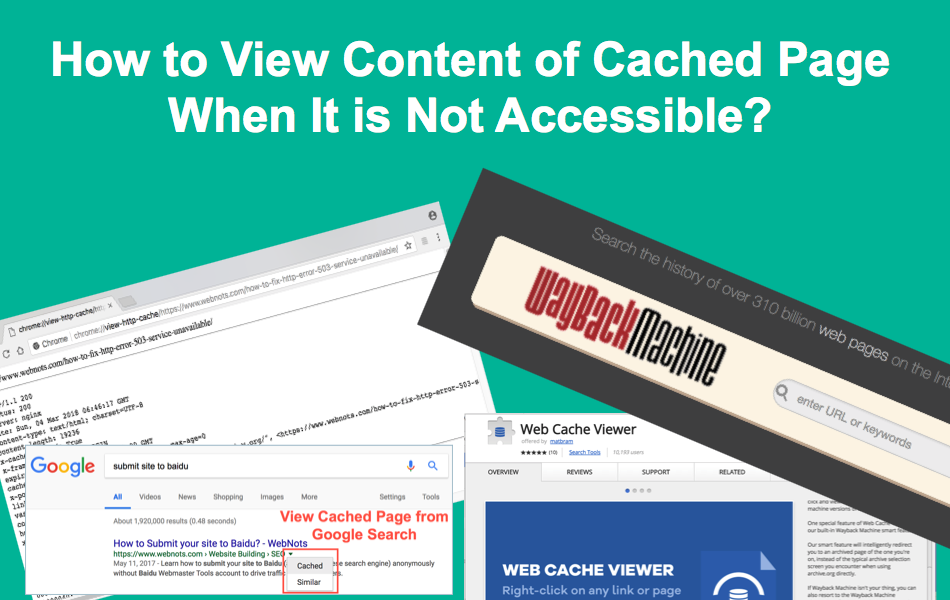 View Content of Cached Page