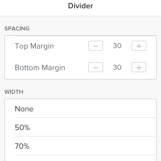 Weebly 水平分隔线元素