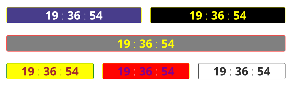 Weebly 数字时钟小部件