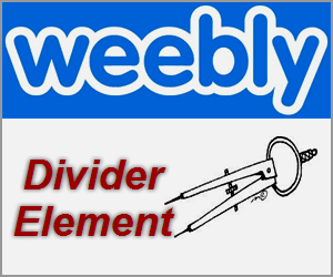 Weebly Divider Element