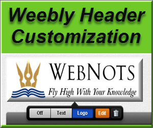 Weebly Header Customization