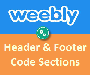 Weebly Header and Footer Sections