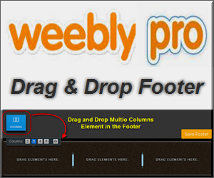 Weebly Pro Drag and Drop Footer
