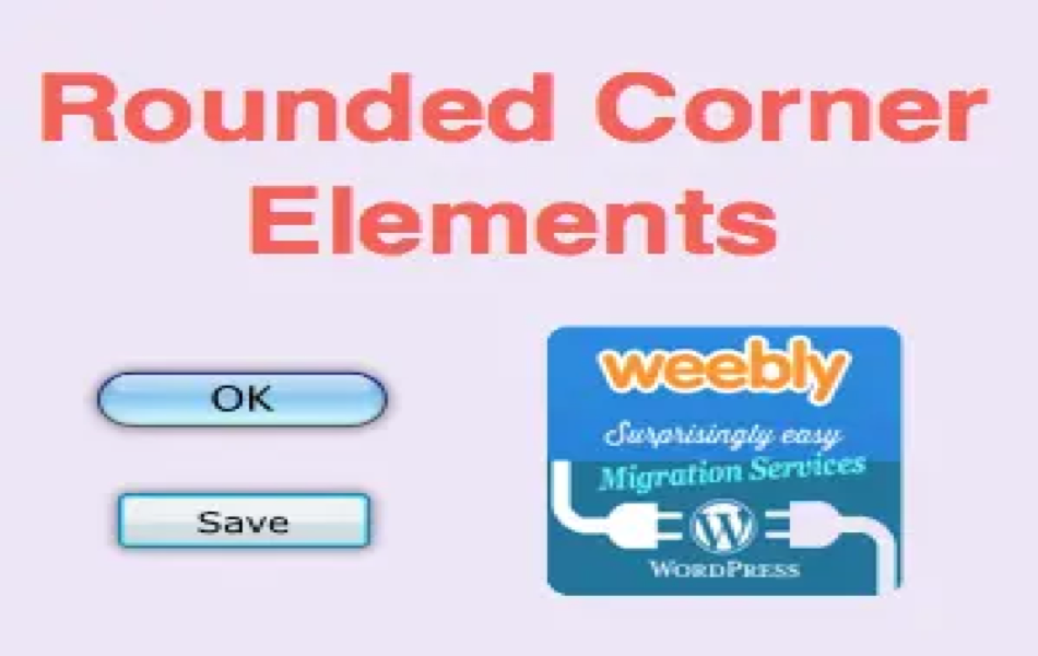 Weebly Rounded Corner Elements