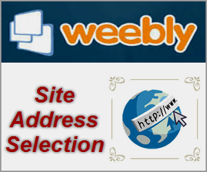 Weebly Site Address Selection
