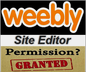 Weebly Site Editor Permissions