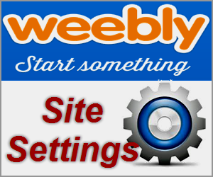 Weebly Site Settings