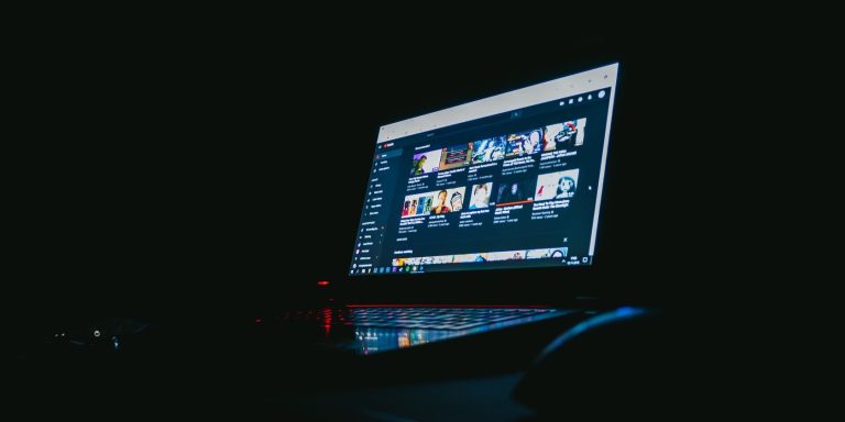 YouTube Homepage on Windows 10 Laptop