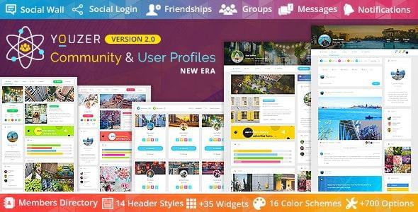 Youzer Buddypress Community Wordpress User Profile Plugin