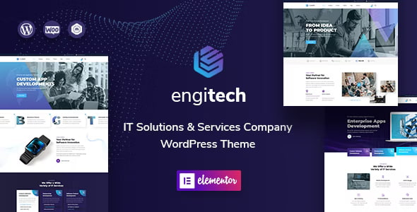 engitech it solutions services wordpress theme