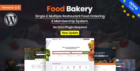 foodbakery restaurant bakery responsive wordpress theme
