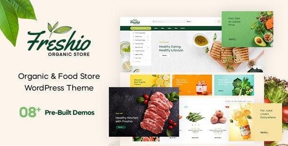 freshio organic food store wordpress theme