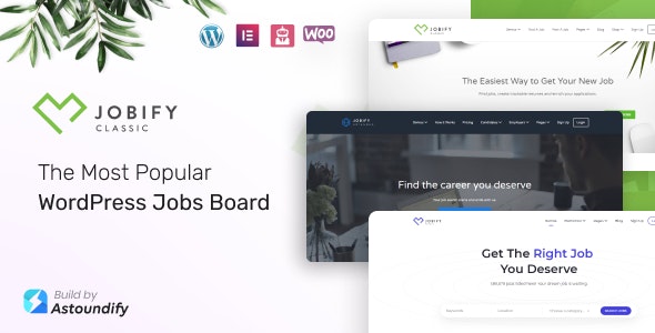 jobify wordpress job board theme