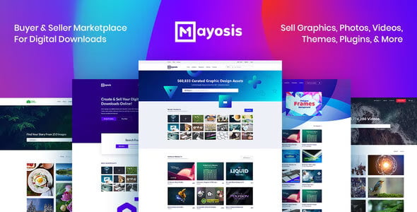 mayosis digital marketplace theme nulled