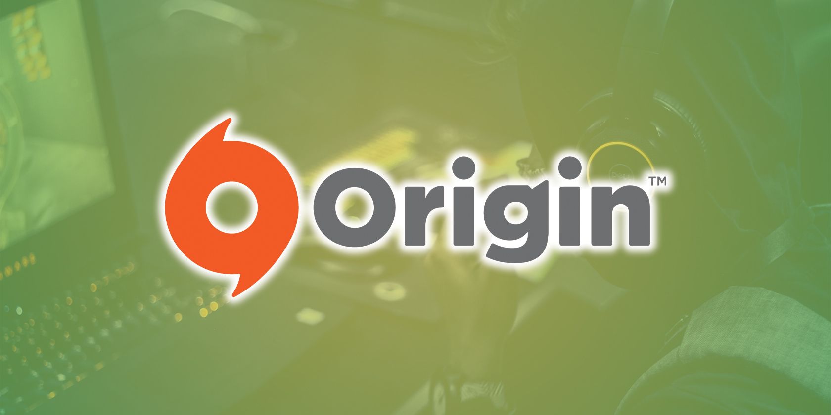 origin store and gamer on PC
