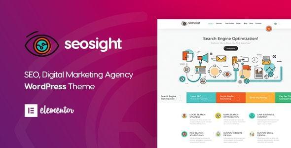 seosight seo digital marketing agency wp theme with shop