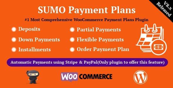 sumo woocommerce payment plans deposits down payments installments variable payment