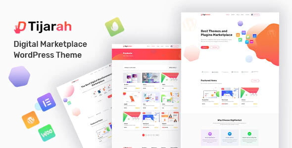 tijarah digital marketplace woocommerce theme nulled