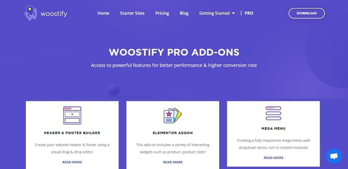 woostify fast lightweight responsive and super flexible woocommerce theme pro addon