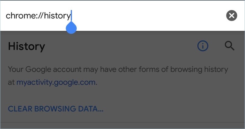 在 Android 中查看 Chrome 应用历史记录