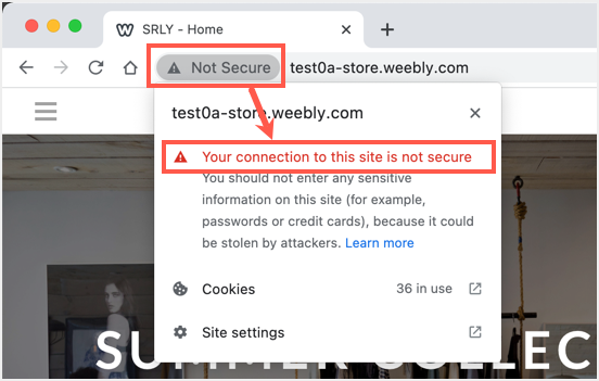 Chrome 中的不安全警告