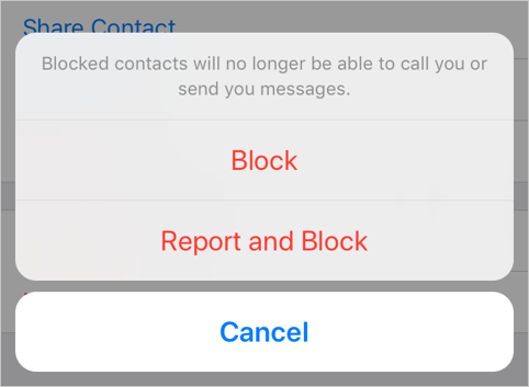 如何在iOS WhatsApp应用程序中阻止联系人
