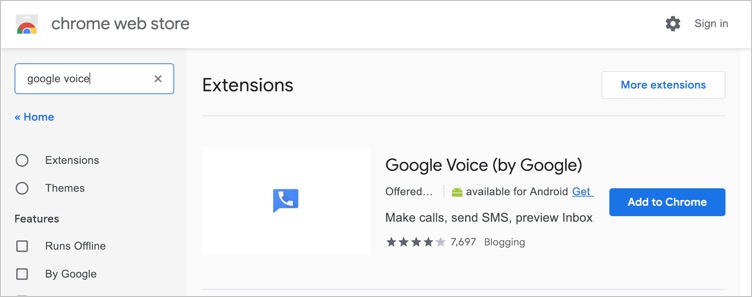 谷歌的谷歌语音官方扩展