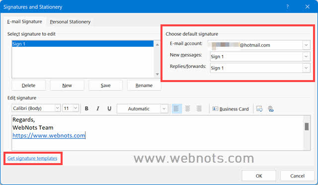 预览签名并获取模板