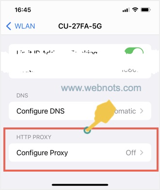 在 iPhone 中配置 HTTP 代理