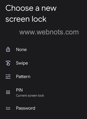 在 Android 中设置屏幕解锁类型