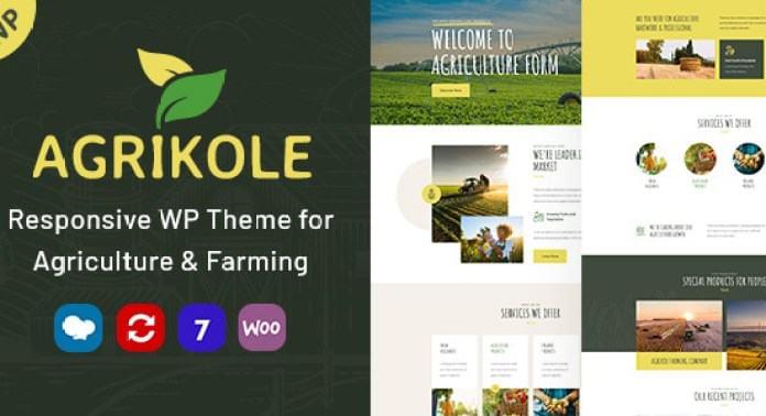 农业有机食品WordPress响应式主题Agrikole