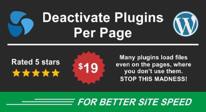 Download Deactivate Plugins Per Page – Improve WordPress Performance