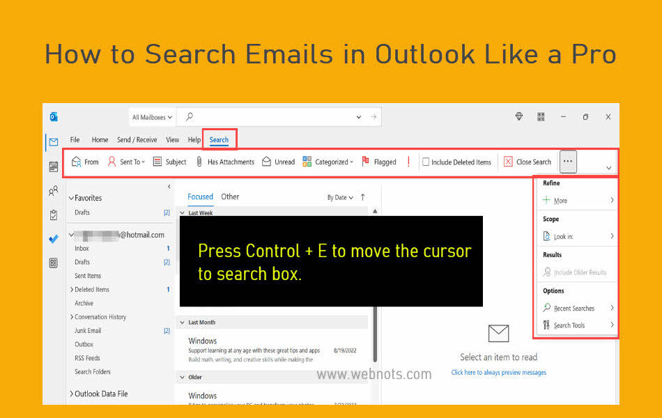 How to Search Emails in Outlook Like a Pro