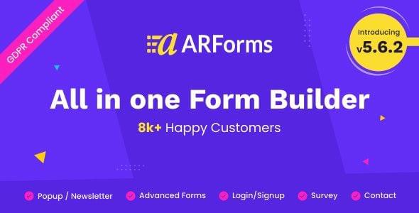 Wordpress表单生成器插件ARForms