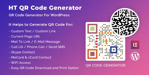 WordPress二维码生成器插件HT QR Code Generator